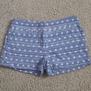 Loft Cotton Textured Preppy Summer Tailored Trouser Shorts 2